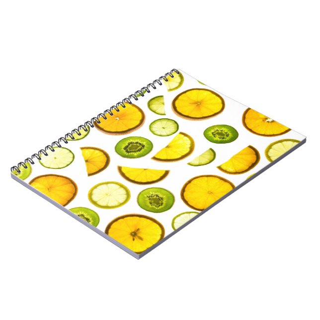 Caderno Espiral Frutas de Citros Frescas (Left Side)