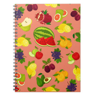 Caderno Espiral Frutas de Citrus