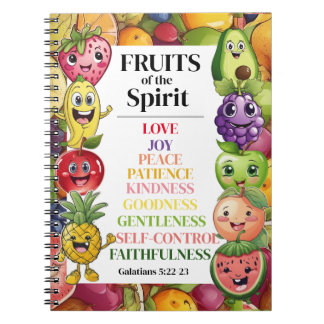 Caderno Espiral Frutas do Espírito