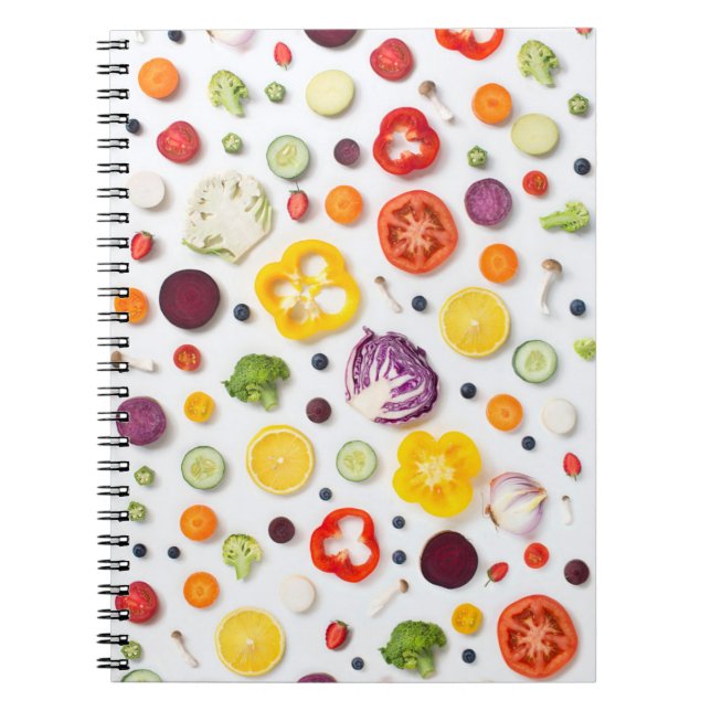 Caderno Espiral Frutas e produtos hortícolas (Frente)