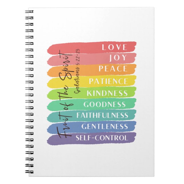 Caderno Espiral Fruto do Espírito (Frente)
