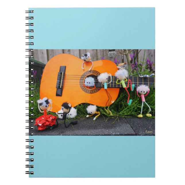 Caderno Espiral Fubby creaties die Paso Doble dansen en muziek mak (Frente)