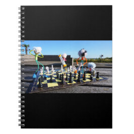 Caderno Espiral Fubby die schaakspel spelen.