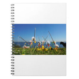 Caderno Espiral Fubby's actief met het hengelspel.