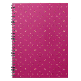 Caderno Espiral Fuchsia | Golden Zinnia Sun
