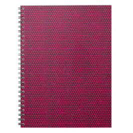 Caderno Espiral Fuchsia triângulos no notebook espiral preto