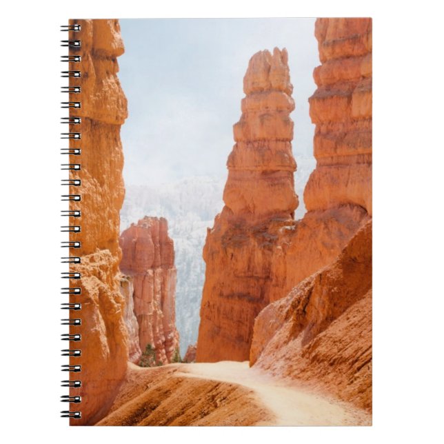 Caderno Espiral Fuga do parque nacional da garganta de Bryce (Frente)