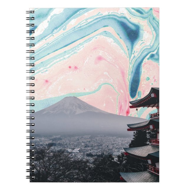 Caderno Espiral Fuji no Sunrise (Frente)