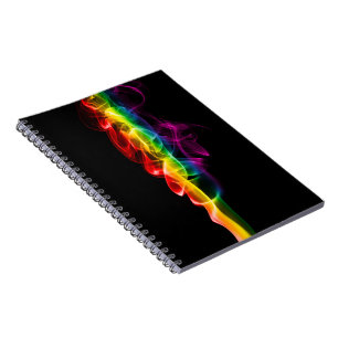 Caderno Espiral Fumaça arco-íris de SlipperyJoe ondulação de vapor