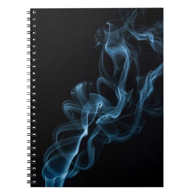 Caderno Espiral Fumaça Azul (Frente)