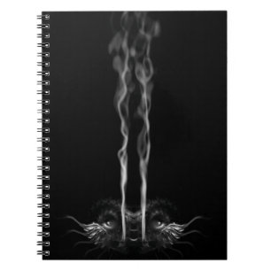 Caderno Espiral Fumaça de Dragão Negro