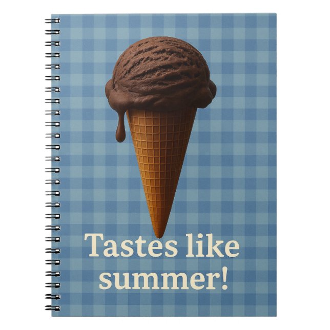 Caderno Espiral Fun Blue Spiral School Notebook (Frente)