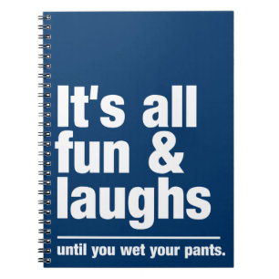 Caderno Espiral FUN & LAUGHS notebook personalizado de cor