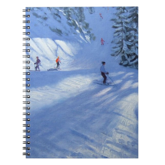 Caderno Espiral Funcionamento de esqui de Morzine (Frente)