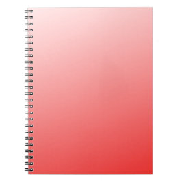 Caderno Espiral Fundo Abstrato Minimalista com Gradiente Rosa Verm