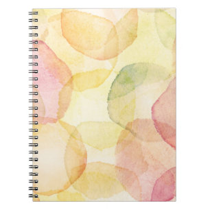 Caderno Espiral Fundo abstrato projetado com aguarela