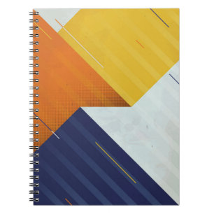 Caderno Espiral Fundo abstrato. Triturar textura. Geo do triângulo