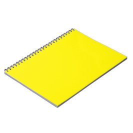 Caderno Espiral fundo amarelo com borda negra