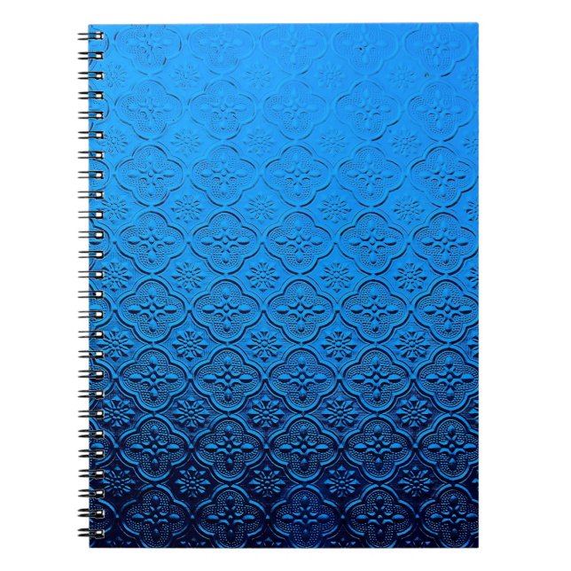 Caderno Espiral fundo azul (Frente)