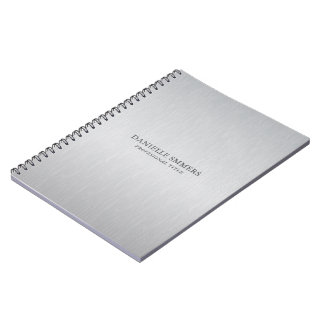 Caderno Espiral Fundo cinza claro personalizado