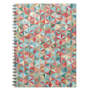 Caderno Espiral Fundo contínuo abstrato composto por pastel