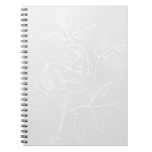 Caderno Espiral Fundo da Flor do Pastel