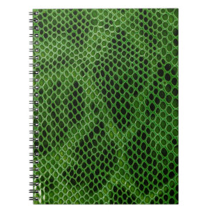 Caderno Espiral Fundo da Pele Cobra Exótica