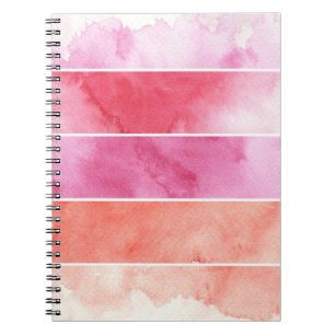 Caderno Espiral fundo das bandeiras da aguarela para seu design