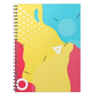 Caderno Espiral Fundo de abstrato de apresentação de cores ou cria