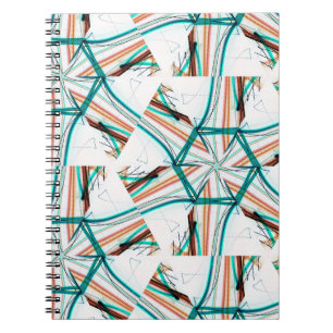 Caderno Espiral Fundo de abstrato Fractal. Efeitos digitais. Fest