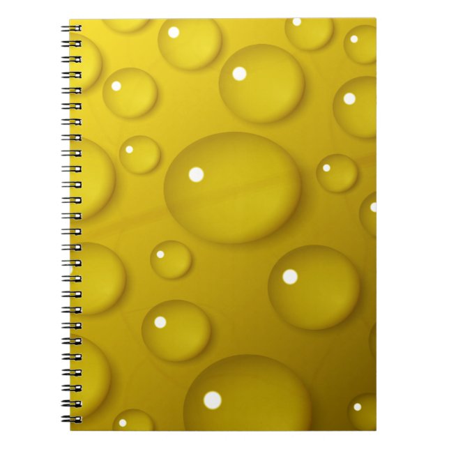 Caderno Espiral Fundo de Água Amarelo (Frente)