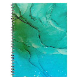 Caderno Espiral Fundo de Arte de Abstrato de Belas Artes Pintadas