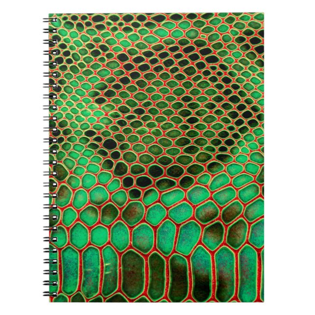 Caderno Espiral fundo de cobra (Frente)