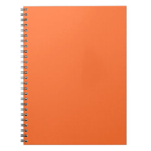 Caderno Espiral Fundo de Cor de Tendência Personalizada Laranja T