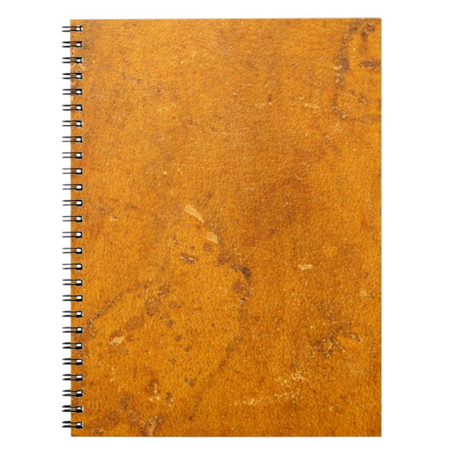 Caderno Espiral Fundo de couro antigo do pergaminho da capa do (Frente)