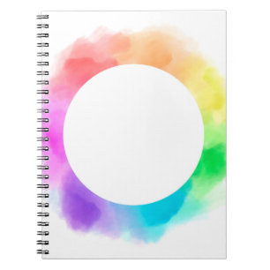 Caderno Espiral Fundo de desenho de aquarela