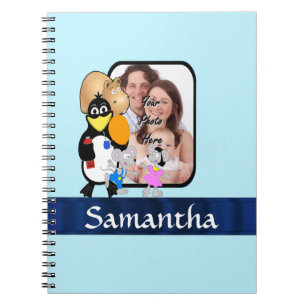 Caderno Espiral fundo de fotos do personagem de desenho animado