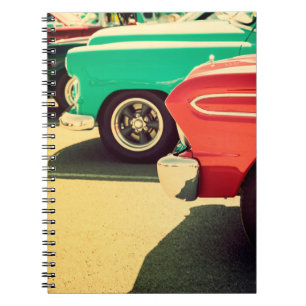 Caderno Espiral fundo de madeira de latido abstrato, decoração grá