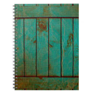 Caderno Espiral fundo de madeira vestido grundgy