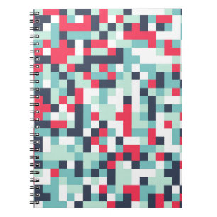 Caderno Espiral Fundo de Meio-Tom de Cor. Tex Multicolor abstrato