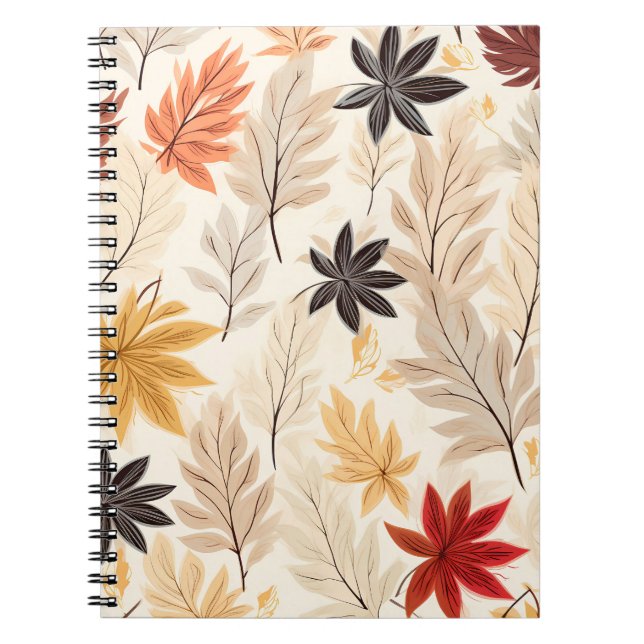 Caderno Espiral Fundo de outono (Frente)