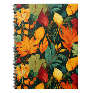 Caderno Espiral Fundo de outono