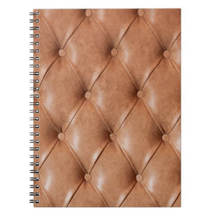 Caderno Espiral fundo de sofá de couro