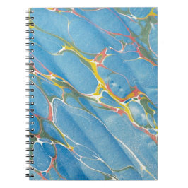 Caderno Espiral fundo de textura abstrato marble.