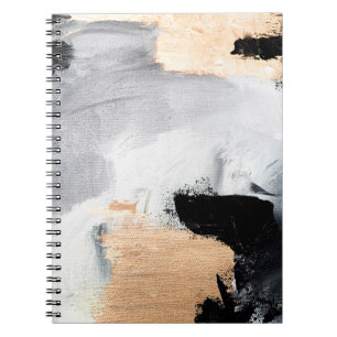Caderno Espiral fundo de textura do óleo de abstrato. Tinta na can