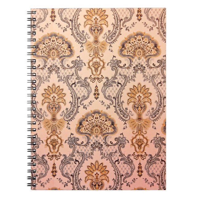 Caderno Espiral Fundo de textura do papel de parede. (Frente)