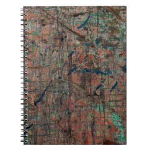 Caderno Espiral fundo do abstrato multicolor grunge com resumo