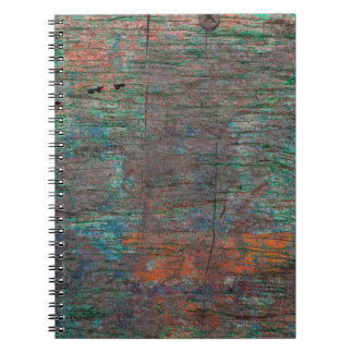 Caderno Espiral fundo do abstrato multicolor grunge com resumo