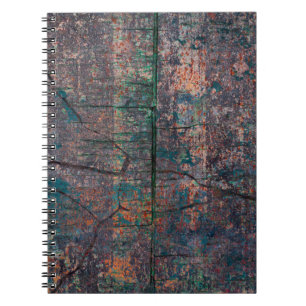 Caderno Espiral fundo do abstrato multicolor grunge com resumo