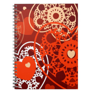 Caderno Espiral Fundo do coração, notebook